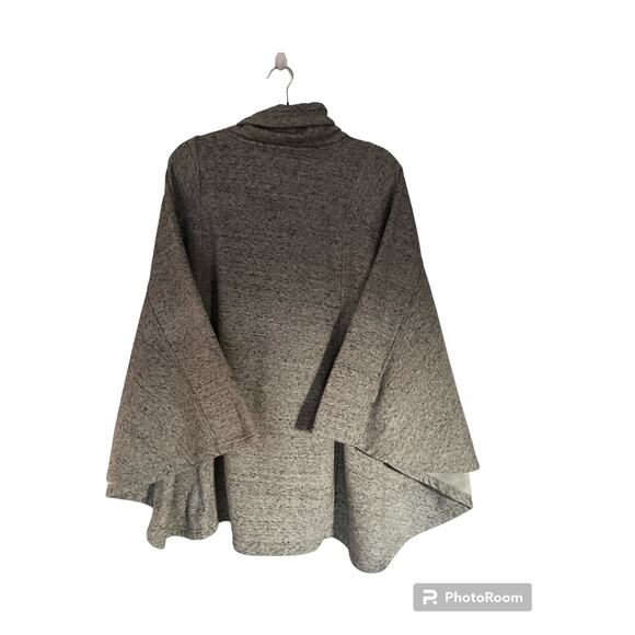 UGG Sz XS Heather Gray Pichot Angeline Pockets Comfy Overized Soft Cape poncho - Picture 2 of 10